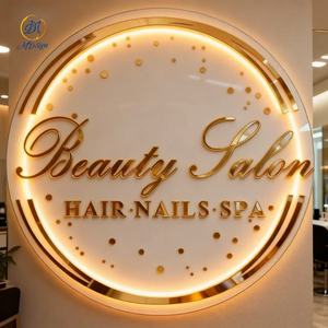 Kostenloses Design Friseur-Nagelstudio Leuchtkasten-Schild Individuelles Logo Hinterleuchtetes Schild Innenbeleuchtung Wanddekoration - Product Image 2