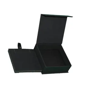 Luxury Box Packaging Necklace Box Display for Necklace Black Magnetic Necklace Box