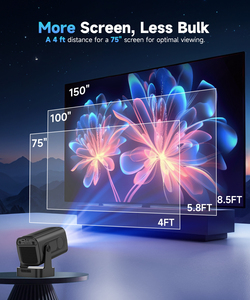โปรเจคเตอร์ EU Warehouse Low MOQ HY310 อัตโนมัติ 1080P 4k LED พกพา รองรับ Wifi คู่ ฉายภาพไร้สาย มินิโปรเจคเตอร์ - Product Image 6