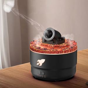Colorful Mini Electric Plastic Ultrasonic <b>Volcano</b> Aromatherapy 200ml Household LED Flame Essential Oil Diffuser App-Controlled - Product Image 4