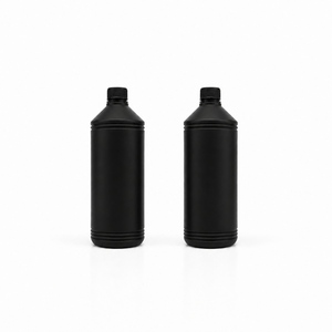 Botella de Plástico HDPE Negra Mate de <span class=keywords><strong>1L</strong></span> de Alta Resistencia con Tapa de Rosca Segura, Envase de Grado Alimenticio para Productos Químicos y Aceite de Motor a Granel - Product Image 1