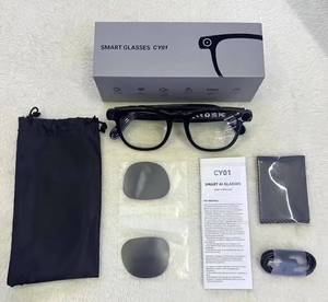 Gafas de sol inteligentes AI, cámara de grabación de vídeo y fotos, con aplicación WIFI Audio, soporte de carga inteligente con 2 pares de gafas con cámara - Product Image 5