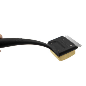 Bbq Cleaning Brush <b>Sponge</b> With 430 Scraper For Grill Rack Cleaning Bristle Free Durable High Temperature Resistant - Product Image 4