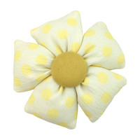 Fleur en tissu rembourrée de 8 cm à cinq pétales, colorée, à pois 3D, accessoire DIY pour cheveux, vêtements, chapeaux, chaussures, chaussettes, embellissement