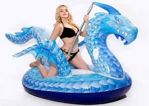 Jouets de fête d'eau personnalisés, grande piscine gonflable d'animaux, salon gonflable Dragon flotteur à vendre - Product Image 4