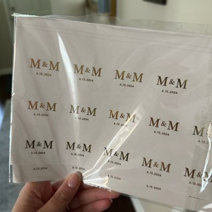 Etiqueta adhesiva de vinilo dorado preimpresa personalizada, logotipo de marca, idea para diseño de etiqueta de salón cosmético - Product Image 6