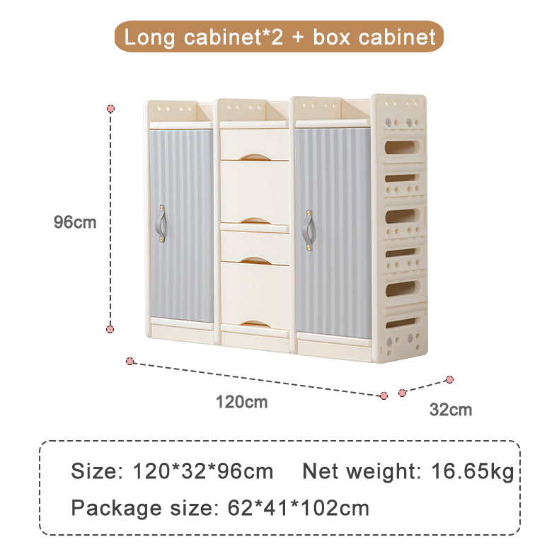 Longue armoire * 2 + armoire de boîte