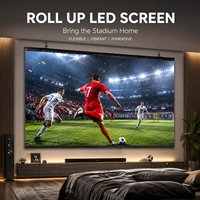 Écran LED flexible et enroulable ultra-fin P2 6 pleine couleur pour événements scéniques, expositions et publicité