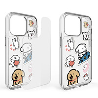 Coque de téléphone 2-en-1 transparente en TPU avec plaque arrière en PC détachable, fine, antichoc et protectrice