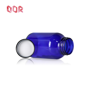 Bouteille en verre personnalisée, flacon en verre bleu transparent, emballage pharmaceutique en verre pour produits de santé avec bouchon à vis - Product Image 5