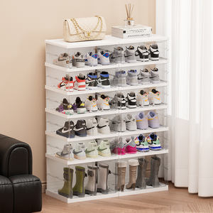 Vendeur direct, design personnalisé unique, organisateur de rangement durable pour la maison, boîte de rangement transparente, armoire à chaussures pliable - Product Image 6