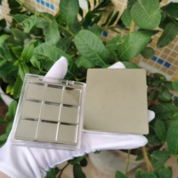 Y053 9 couleurs brillant argent étiquette privée vide maquillage carton fard à paupières Palette en gros vide fard à paupières