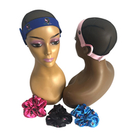 Bonnet en Soie Double Couche Personnalisable avec Bande de Contrôle des Bords et Attache Extra Large pour Perruque