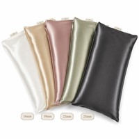 Funda de Almohada de Seda de Morera Personalizada de 16, 19, 22, 25 Momme 6A, 100% Pura, Lisa, para Hotel y Hogar, Certificada por OEKO-TEX, Caja de Regalo OEM
