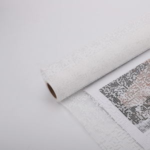 Baru Mark Net 50cm X 5 yard kasa berlubang bungkus Mesh bunga dekorasi buket kertas bungkus untuk kemasan bunga - Product Image 5