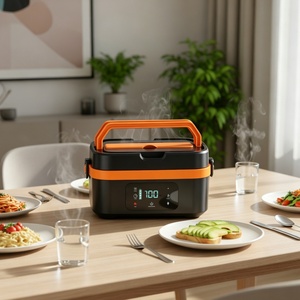Lonchera Eléctrica Multifuncional con Calentamiento Rápido de 100W, Batería USB de 30000mAH, Capacidad de 1.35L, Pantalla LED Digital y Función de Banco de Energía - Product Image 4