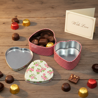 Boîte en métal en forme de cœur personnalisée, emballage en tôle pour la Saint-Valentin, les mariages, les anniversaires, Noël, les bonbons, les chocolats, les cadeaux