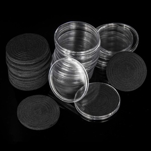 Cápsulas de Plástico Transparente Modernas y Duraderas para Monedas, Cápsulas Vacías al por Mayor para Coleccionar, Impresas con Serigrafía, Tamaño Personalizado - Product Image 1