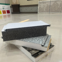 Panneau sandwich en acier isolé insonorisé 50 mm EPS, isolation en polyuréthane, panneau sandwich en mousse EPS pour murs et toitures