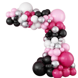 100 pièces de décoration pour la Saint-Valentin, mariage, <span class=keywords><strong>anniversaire</strong></span>, fête, <span class=keywords><strong>guirlande</strong></span> d'arche de ballons en latex <span class=keywords><strong>rouge</strong></span>, blanc et noir - Product Image 5