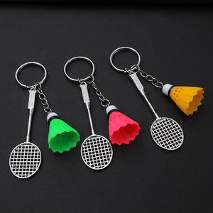 3D thể thao móc chìa khóa kim loại cầu lông Keychain Quà Tặng bán buôn Mini Craft cầu lông vòng chìa khóa phim hoạt hình Mặt dây chuyền cầu lông Câu Lạc Bộ Quà Tặng - Product Image 1