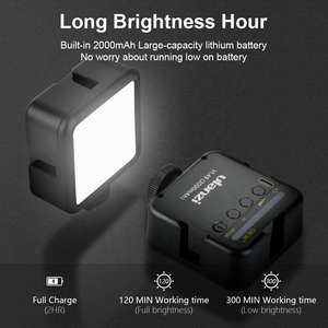 Hoshi <span class=keywords><strong>ulanzi</strong></span> ไฟวิดีโอ <span class=keywords><strong>LED</strong></span> <span class=keywords><strong>VL49</strong></span> 6วัตต์ขนาดเล็กในตัวแบตเตอรี่2000mAh ไฟถ่ายภาพ5500K เทียบกับไฟ <span class=keywords><strong>LED</strong></span> W49 - Product Image 3