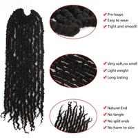 Cheveux synthétiques tressés au crochet Passion Twist 11Roots Spring Twist pré-bouclés pour femmes
