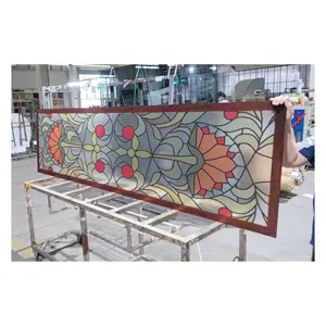 Stained Glass Skylight Modern Style Artificial Roof Skylight CeilingTempered Decorative Glass Lighting