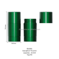 Choebe 30ml 50ml 75ml Contenant de déodorant en paille de blé biodégradable et écologique, rechargeable, tube de gel à poussoir