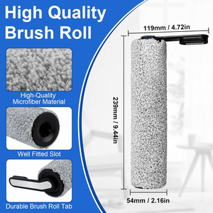 <span class=keywords><strong>S5</strong></span> & <span class=keywords><strong>S5</strong></span> PRO 2 rouleau de brosse de remplacement pour <span class=keywords><strong>Tineco</strong></span> Floor ONE <span class=keywords><strong>S5</strong></span> pièces de rechange pour <span class=keywords><strong>aspirateur</strong></span> sec humide sans fil extrême 2.0 - Product Image 2