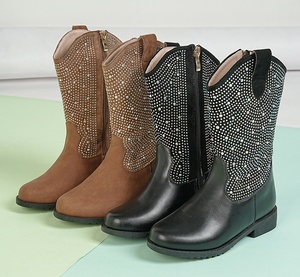 Botas de Invierno para Niña, Estilo Occidental, Forradas de Piel, Cálidas, con Punta Redonda y Caña Larga - Product Image 6