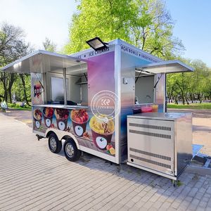 Camión de Comida Móvil Personalizado 2025, Forma Cuadrada, Tamaño Comercial Popular, Camión de Comida para Barbacoa - Product Image 1