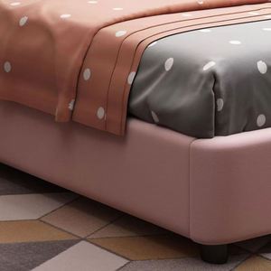 Rabbit Princess Kids Bed 1,5 m Diseño de dibujos animados Cama individual rosa para niñas Muebles de dormitorio lindos creativos - Product Image 4