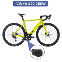 Vélo de route en carbone de haute qualité 250W 36V avec frein à disque hydraulique 700c pour homme et femme