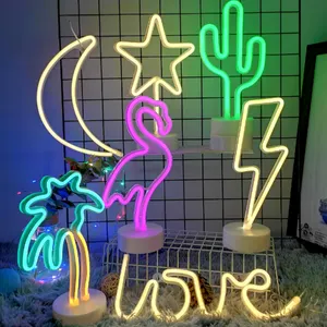 Di vendita caldo alimentato plastica LED amore segno esterno della luce al neon
