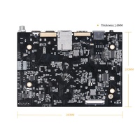 Carte mère industrielle embarquée Android Linux Rockchip RK3568 Cortex-A55 Quad Core 2G 32G USB3.0 RJ45 ARM