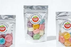 Bolsa Doypack de Papel Kraft Blanco y Plástico Laminado, Impresión Personalizada, Cierre de Cremallera, Bolsa de Embalaje para Alimentos y Dulces, Venta al por Mayor - Product Image 2