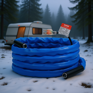 Manguera de Agua Calefactada para RV Vevor de 30 pies, Anticongelante, Impermeable, de PVC, con Control Manual, Accesorios Exteriores - Product Image 2