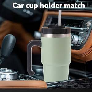 Custom logo 20oz 30oz Business Gifts Travel Sports Mug Thermos <b>Double</b> <b>Wall</b> Insulated Stainless Steel Grippy Tumbler With Handle - Product Image 6