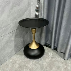 55X40X36CM Italiaanse minimalistische ornamenten Lichte luxe ronde bank Woonkamer Kleine salontafel Creatieve hoektafel - Product Image 3