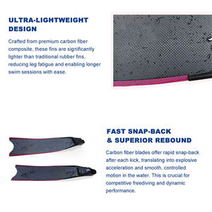 Nuevas <span class=keywords><strong>Aletas</strong></span> de Buceo de Carbono para Natación 2025 Precios de Mayoreo 1 Par Personalizado de Fibra de Carbono para Apnea y Buceo - Product Image 4