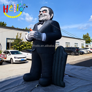 Halloween Decoration Inflatable Zombie <strong>Giant</strong> Air Blow up <strong>Scary</strong> Man Model with Tombstone - Product Image 3