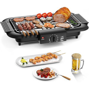 Parrilla Eléctrica para Barbacoa con Superficie Antiadherente de PTFE, Control de Temperatura, Calentamiento Potente, Construcción Duradera de Aluminio para Uso Doméstico - Product Image 1