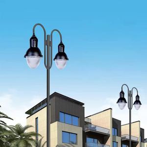 Lanterne de Jardin Vintage à Fixation sur Poteau, Luminaire Extérieur 60W pour Cour, Type Gland, Éclairage de Rue, Garantie 5 Ans, Article Intelligent - Product Image 6