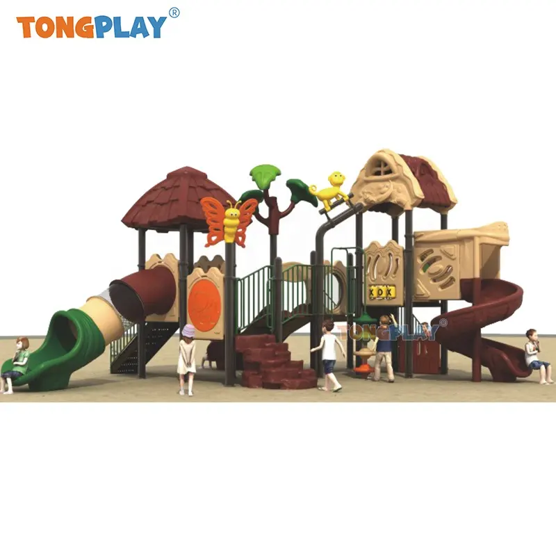 Climbing news craft tree house project series plastic slides medium-sized amusement equipment and children's outdoor playground