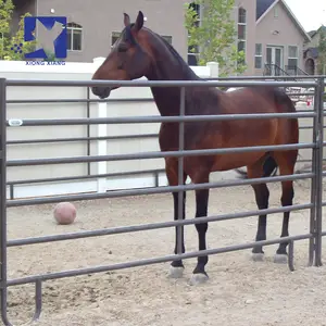 Günstige gebrauchte schwere verzinkte Rohr runde Stift Farm Yard Metall Vieh Pferd Corral Panels