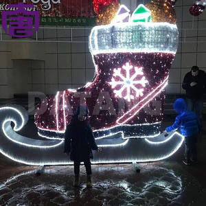 Calcetín Navideño Decorativo con Luz LED Cálida para Fiestas en Casa y Exhibición en Centros Comerciales - Product Image 5