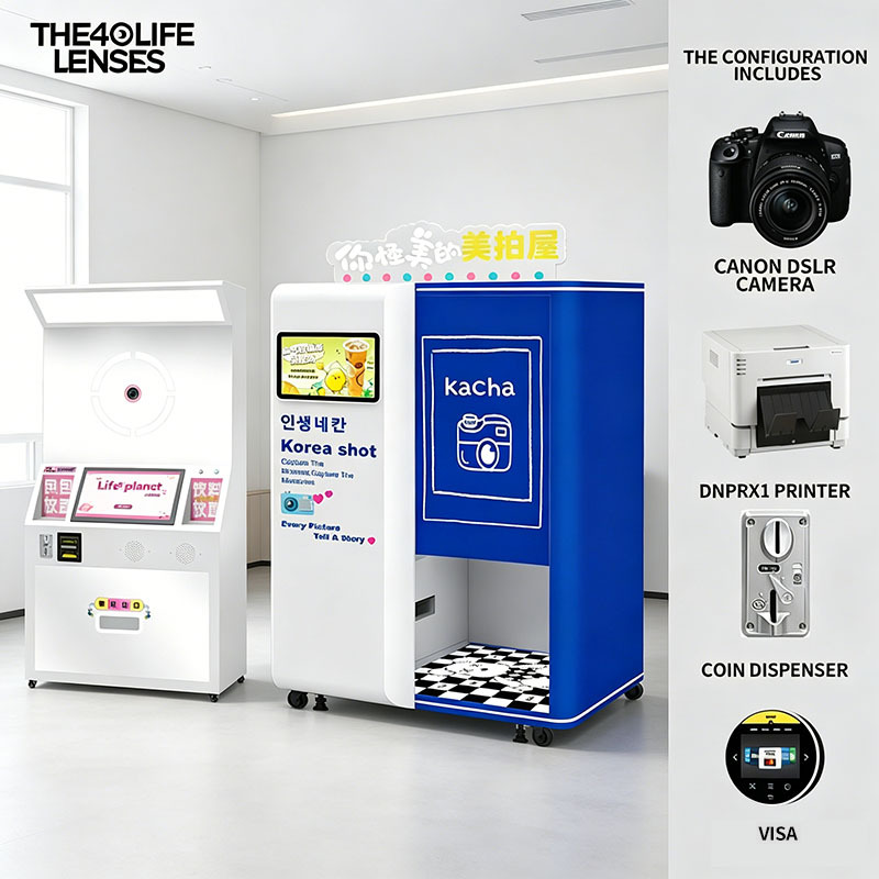 Party Supplies Custom Appearance Selfie Station <strong>Photo</strong> Booth Machine Voice Guidance Instant Print <strong>Photo</strong> <strong>Kiosk</strong>