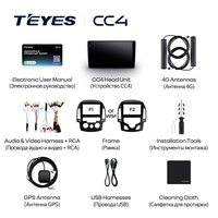 Autoradio 2DIN TEYES CC4 pour Hyundai i30 1 FD 2007 - 2012, CarPlay, Android Auto, système multimédia stéréo