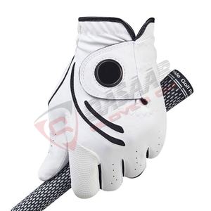 OEM de alta calidad logotipo personalizado transpirable 100% cuero genuino Cabretta al por mayor ropa deportiva guantes de golf - Product Image 5